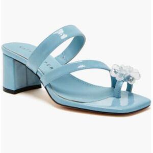 Katy Perry Women's The Tooliped Flower Sandal Heeled, Tranquil Blue, Size 11